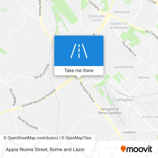 Appia Nuova Street map