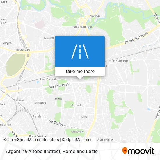 Argentina Altobelli Street map