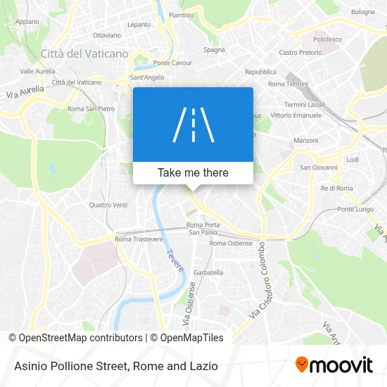 Asinio Pollione Street map