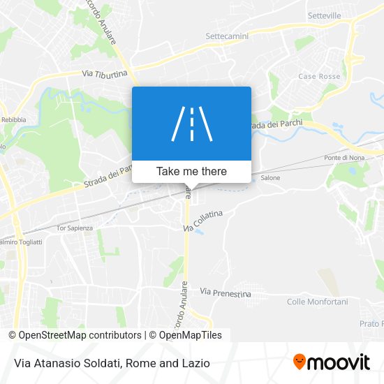 Via Atanasio Soldati map