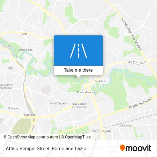 Attilio Benigni Street map