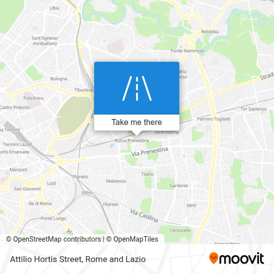 Attilio Hortis Street map