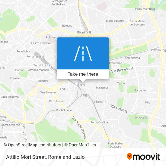 Attilio Mori Street map