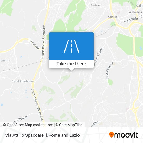 Via Attilio Spaccarelli map