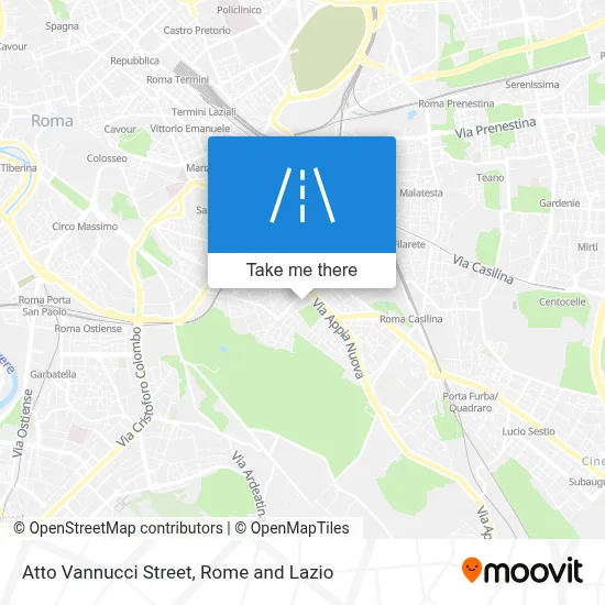 Atto Vannucci Street map
