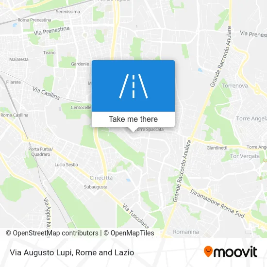 Augusto Lupi Street map