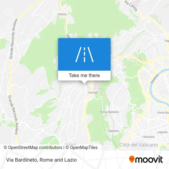 Bardineto Street map