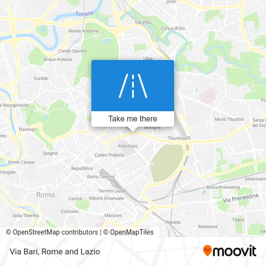 Via Bari map