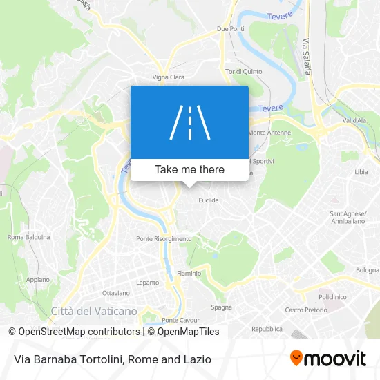 Barnaba Tortolini Street map