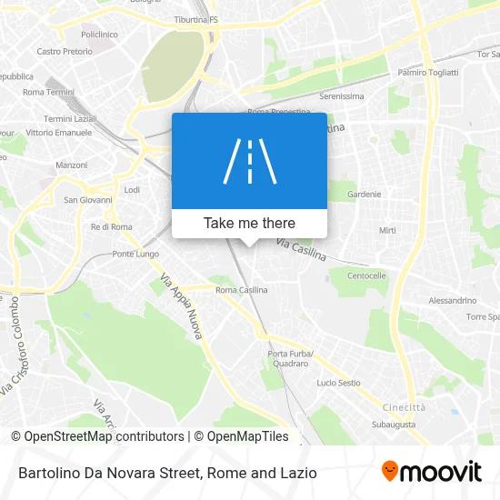 Bartolino Da Novara Street map