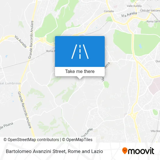 Bartolomeo Avanzini Street map