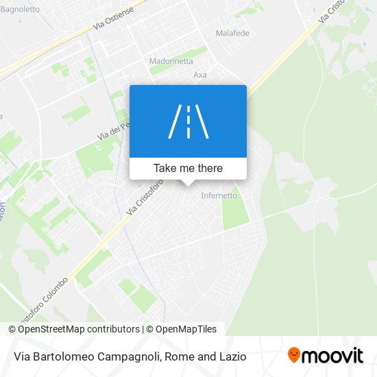 Via Bartolomeo Campagnoli map