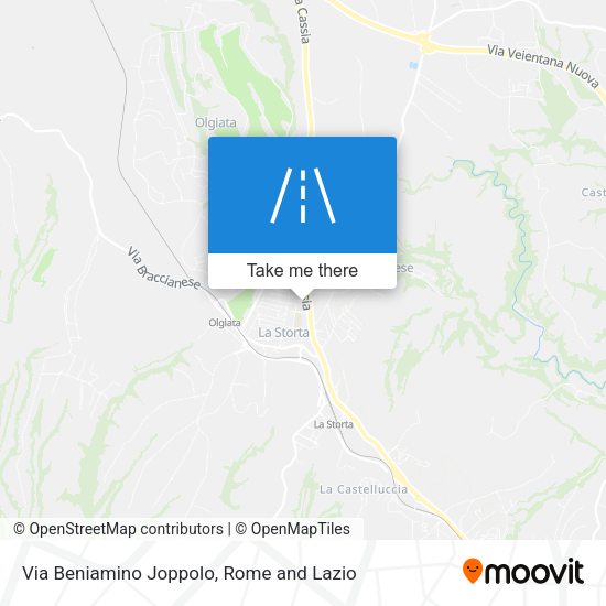 Via Beniamino Joppolo map