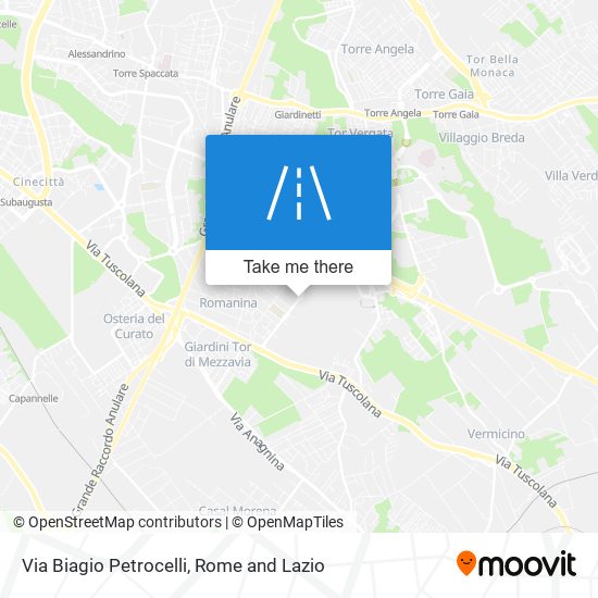 Via Biagio Petrocelli map