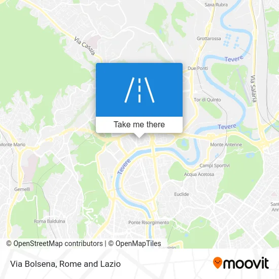 Via Bolsena map