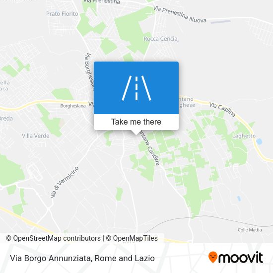 Via Borgo Annunziata map