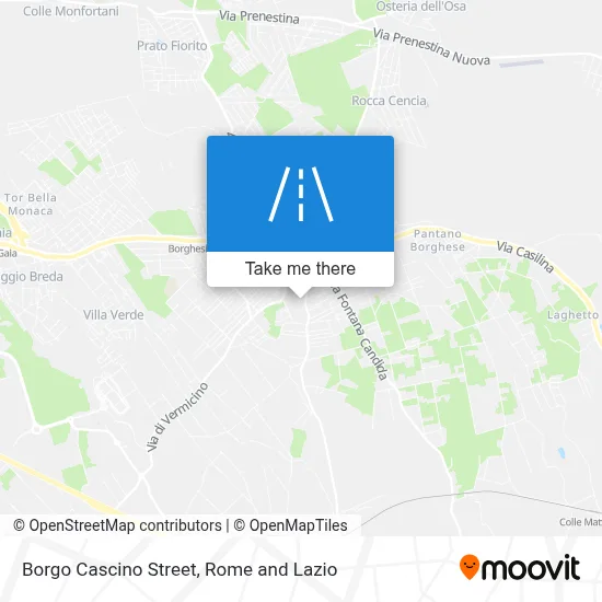 Borgo Cascino Street map