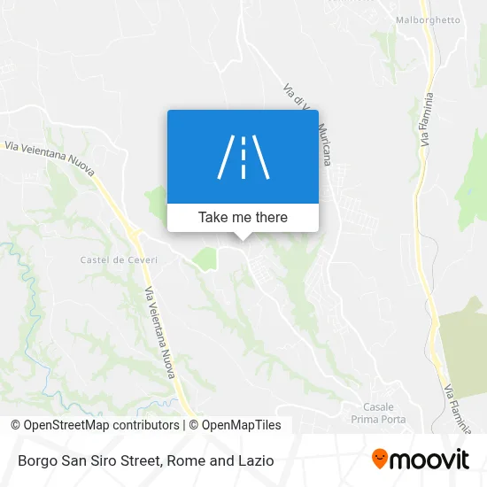 Borgo San Siro Street map