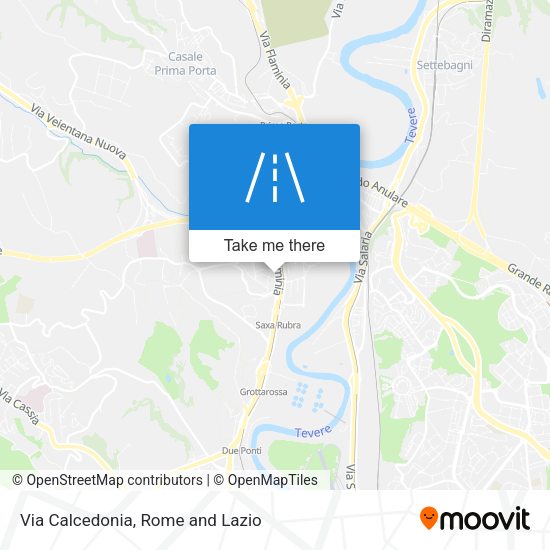 Via Calcedonia map