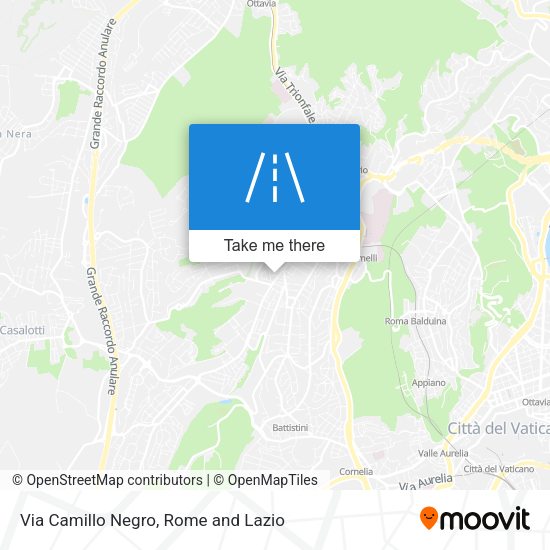 Via Camillo Negro map