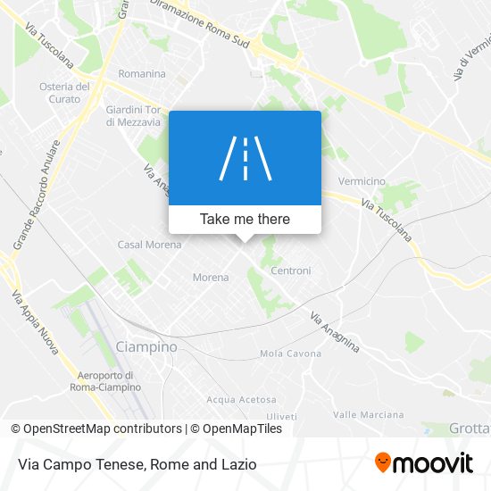 Via Campo Tenese map