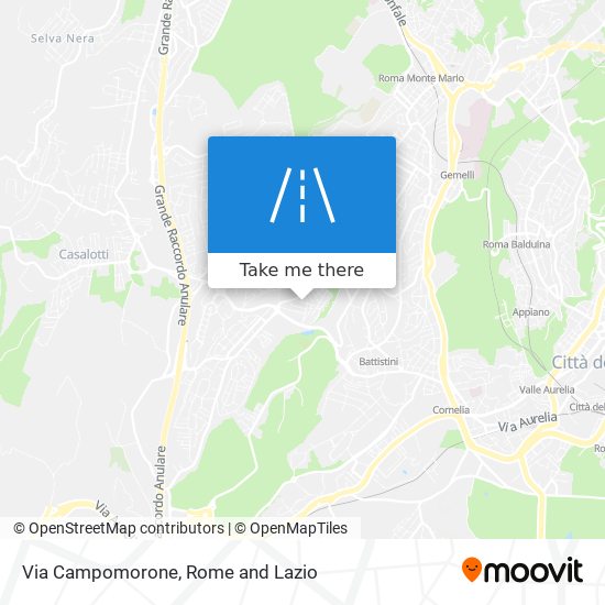 Via Campomorone map