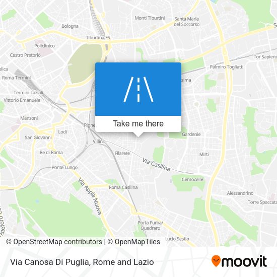 Via Canosa Di Puglia map