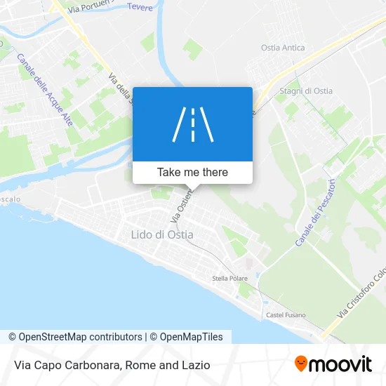 Capo Carbonara Street map