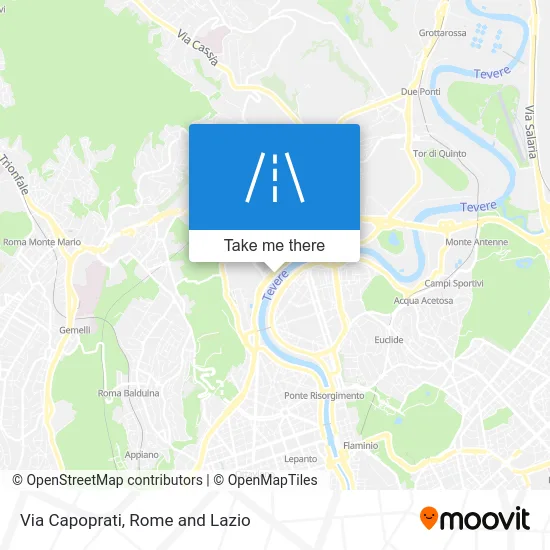 Capoprati Street map