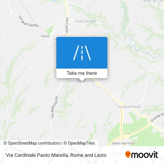Via Cardinale Paolo Marella map