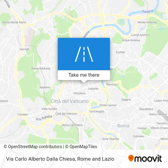 Carlo Alberto Dalla Chiesa Street map