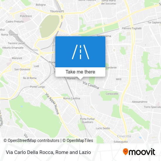 Via Carlo Della Rocca map