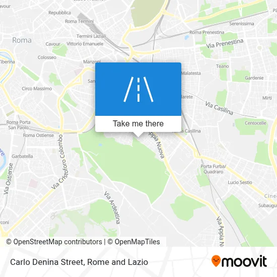 Carlo Denina Street map