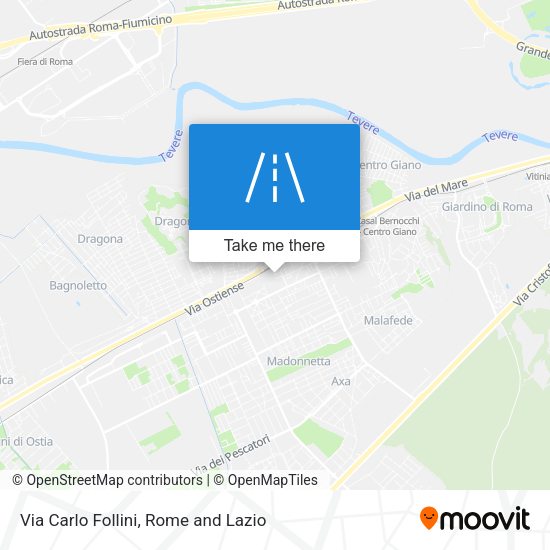 Via Carlo Follini map