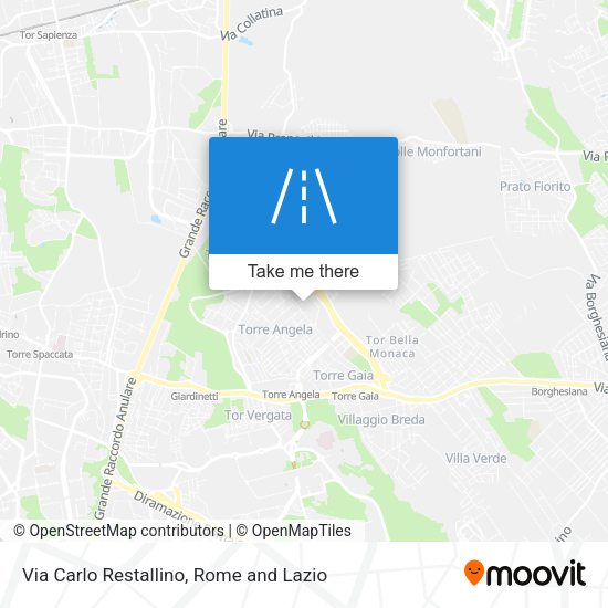Via Carlo Restallino map