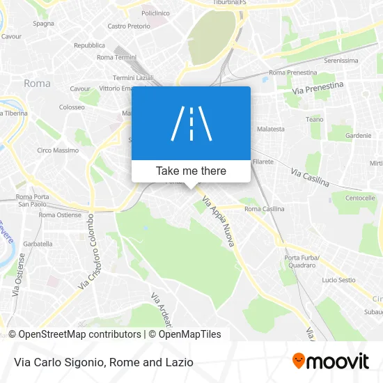 Carlo Sigonio Street map