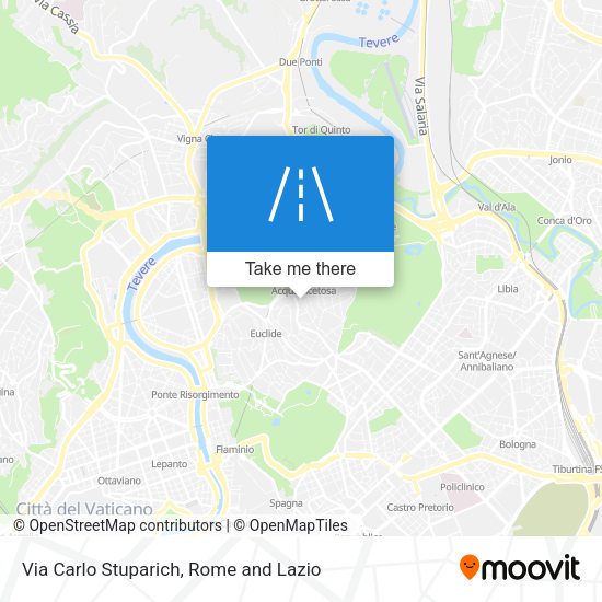 Via Carlo Stuparich map