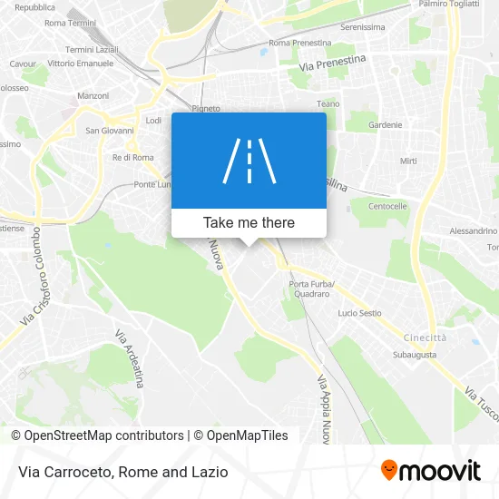 Carroceto Street map