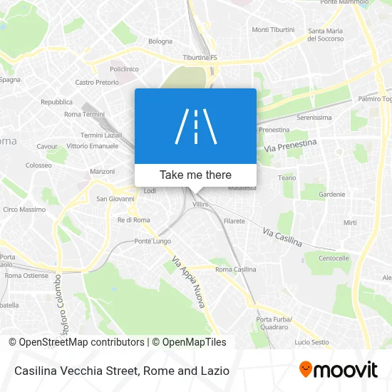 Casilina Vecchia Street map