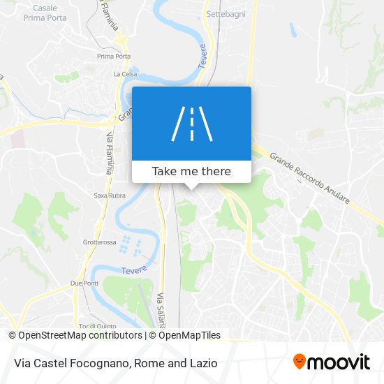 Via Castel Focognano map