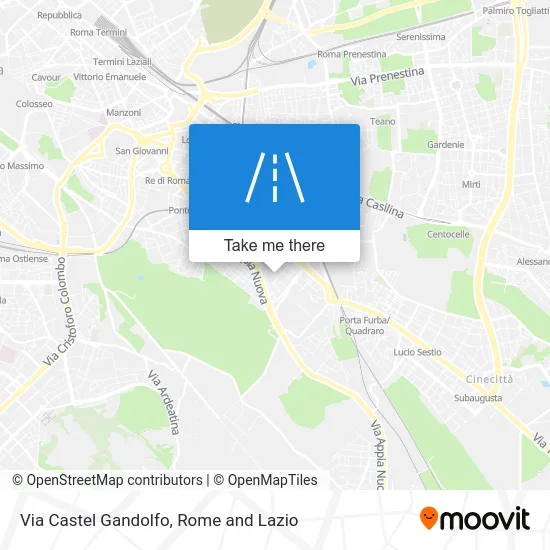 Castel Gandolfo Street map