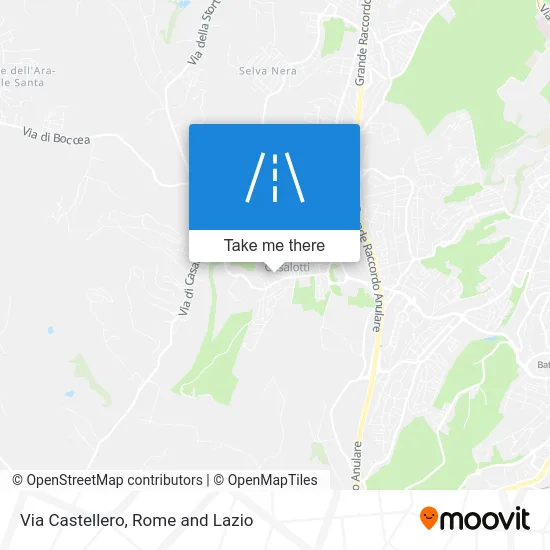 Castellero Street map