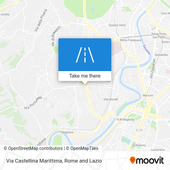 Via Castellina Marittima map