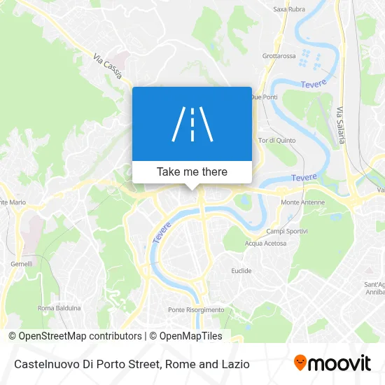 Castelnuovo Di Porto Street map