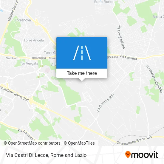 Castri Di Lecce Street map