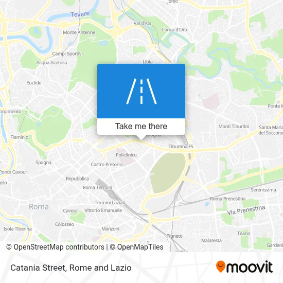 Catania Street map