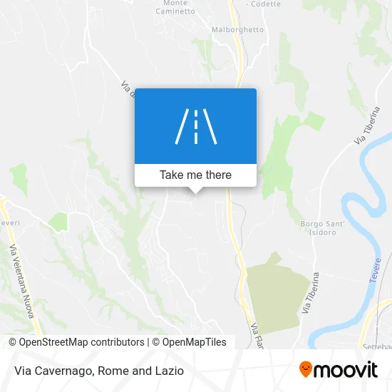 Cavernago Street map