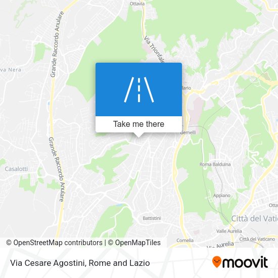 Via Cesare Agostini map