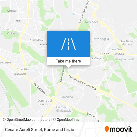 Cesare Aureli Street map