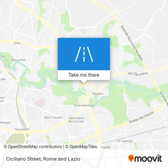 Ciciliano Street map